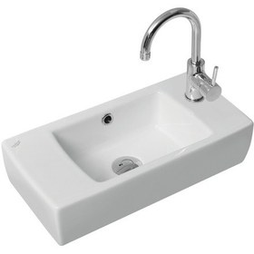 Resim Turkuaz Seramik Cerastyle City Mini Lavabo 50CM Sağ Sol Sağ-Sifonsuz 