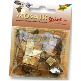 Resim Folia Mermer Desenli Mozaik 10X10 Mm. 190 Adet Kahverengi 