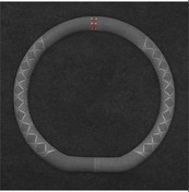 Resim Araç Direksiyon Simidi Kapağı Seti Araç Direksiyon Kapağı D Tip 14.515 İnç Deri Zarif Ve Araba İç Kısımları İle İyi Renk: 3 Açık Mavi 