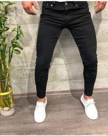 Resim Skınny Erkek Jeans Pantolon Siyah 
