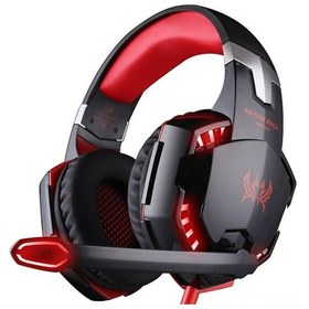 Resim Ruicoo Kotıon Each G2000 Oyuncu Kulaklığı: Ps4, Xbox, Pc İçin 3 Lü Bağlantı, Led Aydınlatma, Gürültü Önleme, Kırmızı 