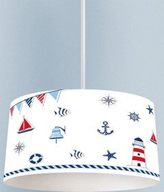 Resim Talia Home Karışık Denizci Desenli Çocuk Ve Bebek Odası Sarkıt Avize Tlav-291 