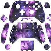 Resim WPS Xbox One S Slim (3,5 mm Kulaklık Jakı) için Hidro Daldırma Yedek Muhafaza Kabuk Seti 1708 Versiyonu için Denetleyiciler (Kamuflaj Galaksi) 