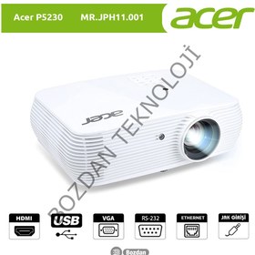 Resim Acer P5230 XGA 1024x768 4200 Lümen 20.000:1 HDMI+USB/VGA DLP Projeksiyon Cihazı MR.JPH11.001 