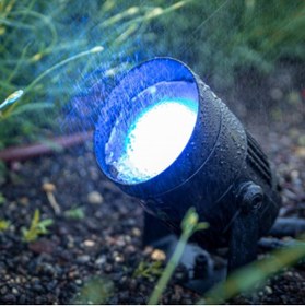 Resim fullreyon 10 Adet Elektrikle Çalışır 7 Watt Mavi Işık Çok Kaliteli Çim Çiçek, Ağaç, Peyzaj Aydınlatma Armatürü 