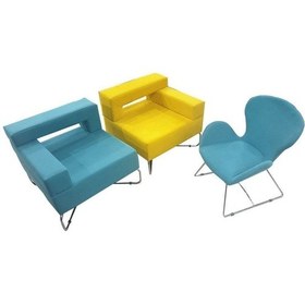 Resim Koltukstilim 2 Adet Pcs Bekleme Koltuğu Ve Berjer Mavi 