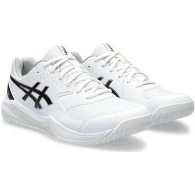 Resim Asics GEL-DEDICATE 8 Beyaz Erkek Tenis Ayakkabısı 1041A408-101 Beyaz 