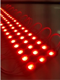 Resim 10 Adet 5 Watt Kırmızı Işık Ip65 Modül Led, 10 Adet Magnetli, Çok Kaliteli Kırmızı Işık Modül Led Kırmızı 