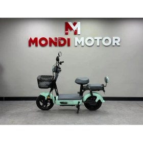 Resim Mondial Bomber Elektrikli Motosiklet Yeşil 2026 - 240W DC Motor ve 75 kg Taşıma Kapasitesi 