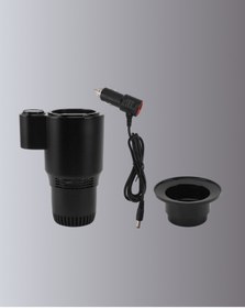 Resim Isıtma Soğutma Özellikli Araç Bardaklığı Çakmak Girişli Akıllı Çok Renkli 