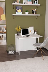 Resim DEKORFİM Frezya Katlanır Portatif Çalışma Masası 