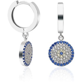 Resim SilverTime 925 Ayar Sallantılı Nazar Boncuğu Küpe 