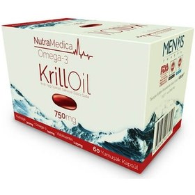 Resim Nutramedica Krill Oil Omega-3 750 MG 60 Kapsül 