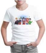Resim Anime Heros Beyaz Çocuk Tshirt 