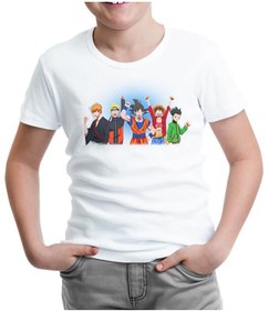Resim Anime Heros Beyaz Çocuk Tshirt 