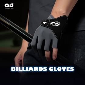 Resim 1 adet Uniseks Bilardo Eldiveni - Buzlu Kaygan Lif Kumaş, Erkek ve Kadınlar için Nefes Alabilir ve Kaymaz Snooker Eldivenleri, Siyah/Beyaz/Kırmızı, Ayarlanabilir Kapama, Havuz Oyuncuları için Mükemmel, Bilardo Aksesuarları 