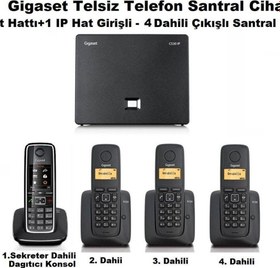 Resim As690 Ip 4 Dahili Dect Telsiz Kablosuz Telefon Santrali 