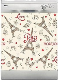 Resim Makinesi Sticker Kaplama Beyaz Eşya Kaplama Paris Eyfel Kulesi 