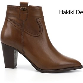 Resim Gönderi R Taba Antik Fermuarlı Sivri Burun Hakiki Deri Bot Taba 