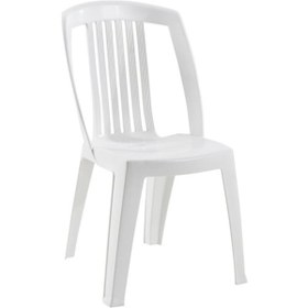 Resim Papatya Favori Sandalye - Plastik Bahçe Balkon Sandalyesi Beyaz 
