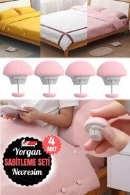 Resim moontime alaçatı 4 Adet Nevresim Klipsi ve Yorgan Düğmesi Seti, Yatakta Mükemmel Uyum 