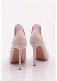 Resim Dgn 1082 Kadin Topuklu Ayakkabi 1082-2216-R11645 Bej 