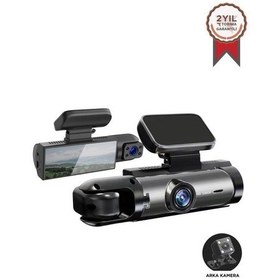 Resim Torima Ta-09 Siyah Ön , İç Ve Arka Kameralı 1080p Gece Görüşlü Geri Görüş Araç Kamerası 