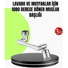Resim 2 Modlu 1080 Dönebilen Musluk Başlığı Esnek 3 Eklemli Hareketli Tasarım 