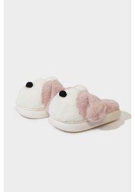 Resim Defacto Kız Çocuk Köpek Temalı Düz Taban Panduf F1916a825wnpn10 Pembe-pn10 