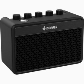 Resim Mini Gitar Amfisi DA-10, 5W, Taşınabilir, Şarj Edilebilir, Clean & Overdrive - Siyah 