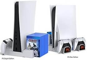 Resim PS5 Çift Fanlı Dikey Soğutucu ve Dual Sense Kol Şarj Edici TP5-1511 