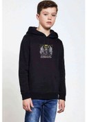 Resim Napalm Death Baskılı Unisex Çocuk Kapüşonlu Siyah Sweatshirt (528744036) Siyah 