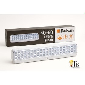Resim Pelsan 40/60 Led Li Şarjlı Işıldak 8 Saat Kesintisiz Işık Taşınabilir Acil Durum Lambası Ip20 1 