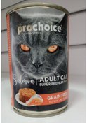 Resim Prochoice Somonlu Tahılsız Pate Konserve Yetişkin Kedi Maması 400 G 