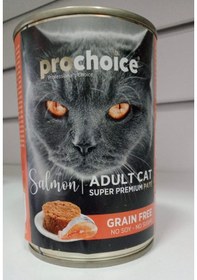 Resim Prochoice Somonlu Tahılsız Pate Konserve Yetişkin Kedi Maması 400 G 
