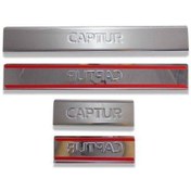 Resim Renault Captur Krom Kapı Eşiği 4 Parça 2013-2019 Arası Paslanmaz 