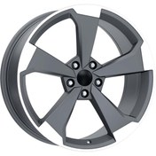 Resim EMR-DY580-04 9.0x20"-5x112 ET34 66.45 Matt Gun Metal Diamond Jant (4 Adet) 