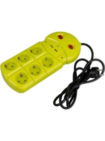 Resim Vea VE-970USB 2xusb'li 1.5 Metre 6'lı Akım Korumalı Grup Priz 