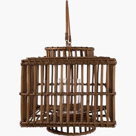 Resim Garlo Rattan Kare Fener 35x35x35 cm 