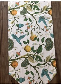 Resim Sinek Kuşu Ve Limon Ağacı Desenli Runner Çok Renkli 