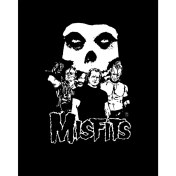 Resim Misfits Grup Logo Siyah Büyük Sırt Patch Yama 