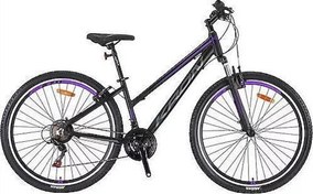 Resim XC 75 - 26 MTB Lady - 14' - 21 Vites - V.B - Mat Siyah-Mor/Bej 