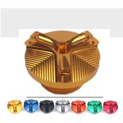 Resim Dinosaurs Turuncu Motosiklet Yağ Kapağı Modifiye Yağ Vidası Alüminyum Alaşımı Kawasaki Yamaha Honda Ducat Suzuki İçin Uygundur Gosterildigi Gibi 