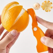 Resim 2, turuncu soyucu, plastik turuncu soyucu, basit limon soyucu, greyfurt soyucu, yaratıcı kesici, katlanabilir saplı turuncu soyucu aracı, meyve soyucu, sebze ve meyve aracı, mutfak küçük araç 