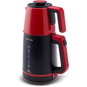 Resim Karaca Berry Tea XL 2in1 Çelik Demlikli Çay Makinesi ve Kettle Kırmızı 