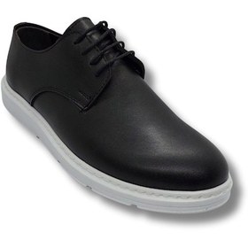 Resim Tarzbu Erkek Deri Klasik Ayakkabı Kundura Ortapedik Taban Erkek Ayakkabı Siyah - Beyaz 