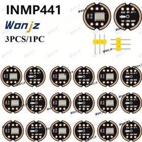 Resim 3 adet (veya 1 adet) INMP441 her yöne mikrofon modülü - Yüksek Hassasiyet, SPI Arayüzü, Arduino, ESP32, Raspberry Pi, STM32 ile Uyumlu - DIY Projeler, Robotik, Ses Kaydı, Ev Otomasyonu için - Harici Bileşen Gerektirmez, Kompakt Tasarım, Kaliteli Devre, Dayanıklı Yapı, Elektronik Meraklıları 