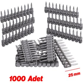 Resim Hofmann Gazlı Tabanca Çivisi 25 mm HGN-C25 / MGP26025 40 gram Gaz ve 1000 Adet Yedek Çivi 2.7 Kalınlık 