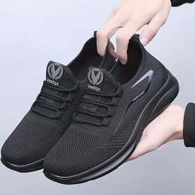Resim 2025 Yeni Erkek Hafif Nefes Alabilen Tüm Sezon Rahat Spor Ayakkabılar - Yumuşak PVC Tabanlı Düşük Üst Bağcıklı Yürüyüş Ayakkabıları, Dayanıklı Kumaş Üst ve Çalışma, Seyahat, Dış Mekan Aktiviteleri için Yastıklı İç Tabanlık 