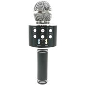Resim WS-858 Metal Bluetooth Kablosuz Karaoke Mikrofonu Siyah 